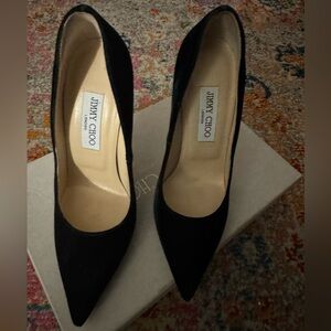 Jimmy Choo Emerald Green Velvet shoes size 37